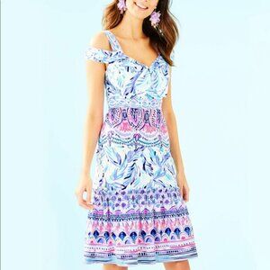 Lilly Pulitzer Iva Midi Dress.  SZ 4